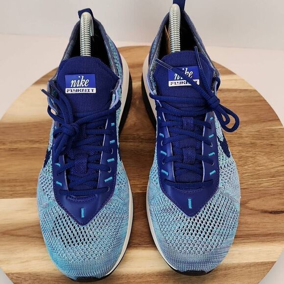 Nike Air Max Flyknit Racer Royal Blue Algae New With Tag Mens Size 6  FD2765-400 main image 11